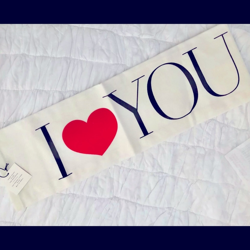 I HEART YOU Valentine Kitchen Tea Towel BRAND NEW